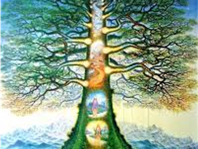 arbre de vie, symbole de paix, d'harmonie, d'amour : un porte binheur