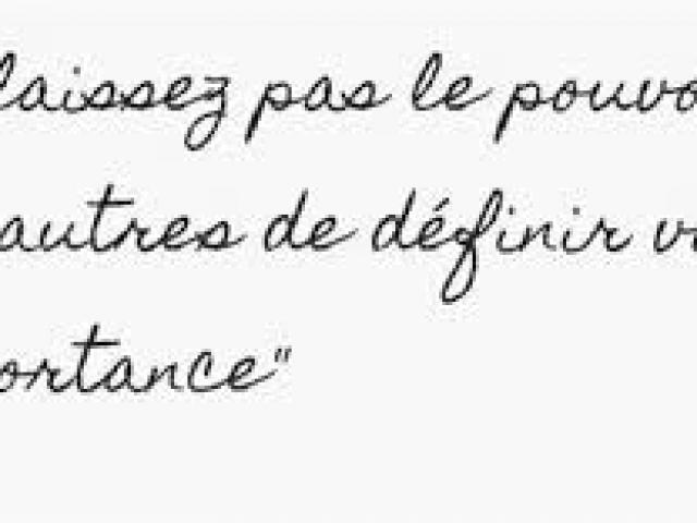 Le besoin de reconnaissance : être reconnue pour qui l'on est vraiment. Le besoin de reconnaissance : être reconnue pour qui l'on est vraiment.