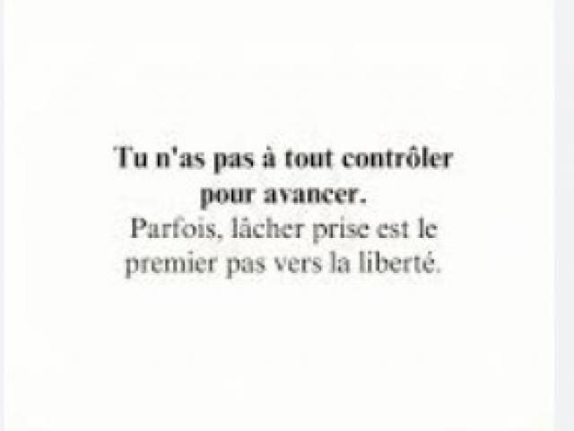 Contrôle et lâcher prise trouver l'équilibre qui vous convient. Contrôle et lâcher prise trouver l'équilibre qui vous convient.